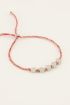 Souvenir rotes Armband mit Amour-Anhängern | My Jewellery