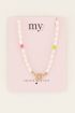 Souvenir ketting met parels en bloemen | My Jewellery