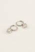 Souvenir oorringen met hart bedel | My Jewellery