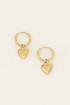Souvenir oorringen met hart bedel | My Jewellery