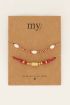 Souvenir Perlenarmband-Set in Rot | My Jewellery