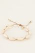Souvenirs gouden schelpen armband / enkelbandje | My Jewellery