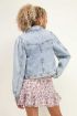Blauw denim jacket met pofmouw