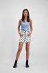Witte spijkerrok met stippen, denim rok My Jewellery
