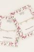 Springstones beige gevlochten armband/enkelband| My Jewellery