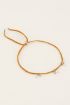 Springstones oranje gevlochten armband/enkelband | My Jewellery