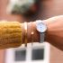 Stalen armband met rozenprint, slavenarmband