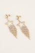 Oorhangers met ster & strass stenen | My Jewellery