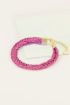 Starmood roze gevlochten armband
