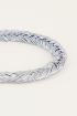 Starmood zilverkleurig gevlochten armband