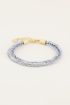 Starmood zilverkleurig gevlochten armband