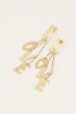 Statement oorhangers love letters | My Jewellery