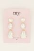 Statement oorhangers met transparante stenen | My Jewellery