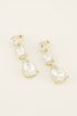 Statement oorhangers met transparante stenen | My Jewellery