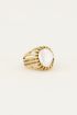 Statement ring met parel