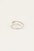 Statement ring met slang