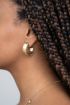 Statement open hoop earrings matte | My Jewellery