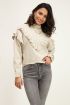 Beige trui met ruffles | My Jewellery