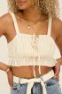 Tie front crop top with straps | My Jewellery