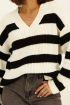 Striped V-neck sweater | My Jewellery