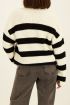Striped V-neck sweater | My Jewellery
