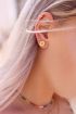 Studs munt oogje strass, studs