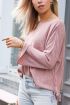 Oversized trui met strik roze, Truien My Jewellery
