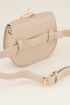 Beige tas met ring | Heuptasje My Jewellery