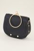 Zwarte tas met ring, heuptasje My Jewellery