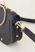 Zwarte tas met ring, heuptasje My Jewellery