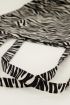 Zwart-witte shopper zebraprint