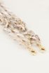 Beige telefoonketting | Telefoonhoesje met koord van My Jewellery