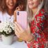 Telefoonhoesje roze/rood gestreept, softcase My Jewellery