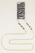 Telefoonhoesje zebra, telefoonhoesje met koord My Jewellery