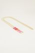 telefoonkoord met roze kralen, telefoon ketting My Jewellery