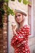 Beige baret, zandkleurige pet