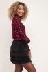 Zwarte mesh top met gekleurde bloemen | My Jewellery