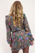 Top met bloemenprint & glans