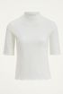Witte top met col en structuur | Ruffle top My Jewellery
