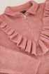 Oudroze trui met ruffle & rits | My Jewellery