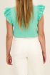 Turquoise top met volants | My Jewellery
