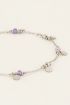 Vintage armband met lila kralen & muntjes | My Jewellery
