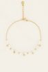 Vintage armband met parels & bolletjes