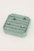 Vintage lichtblauwe ringen display | My Jewellery