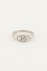 Vintage cluster ring kristal