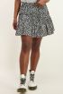 Zwart-witte rok met smock & cheetah