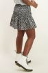 Zwart-witte rok met smock & cheetah