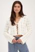 White ajour cardigan with bow | My Jewellery