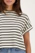 White T-shirt with double black stripes | My Jewellery
