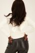 Wit overslagvest met ruffle | Wikkeltop | My Jewellery
